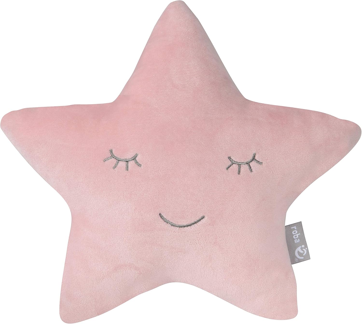 Detalle de roba Cuscino a Forma di Stella roba Style - Rosa, morbido e imbottito per la cameretta