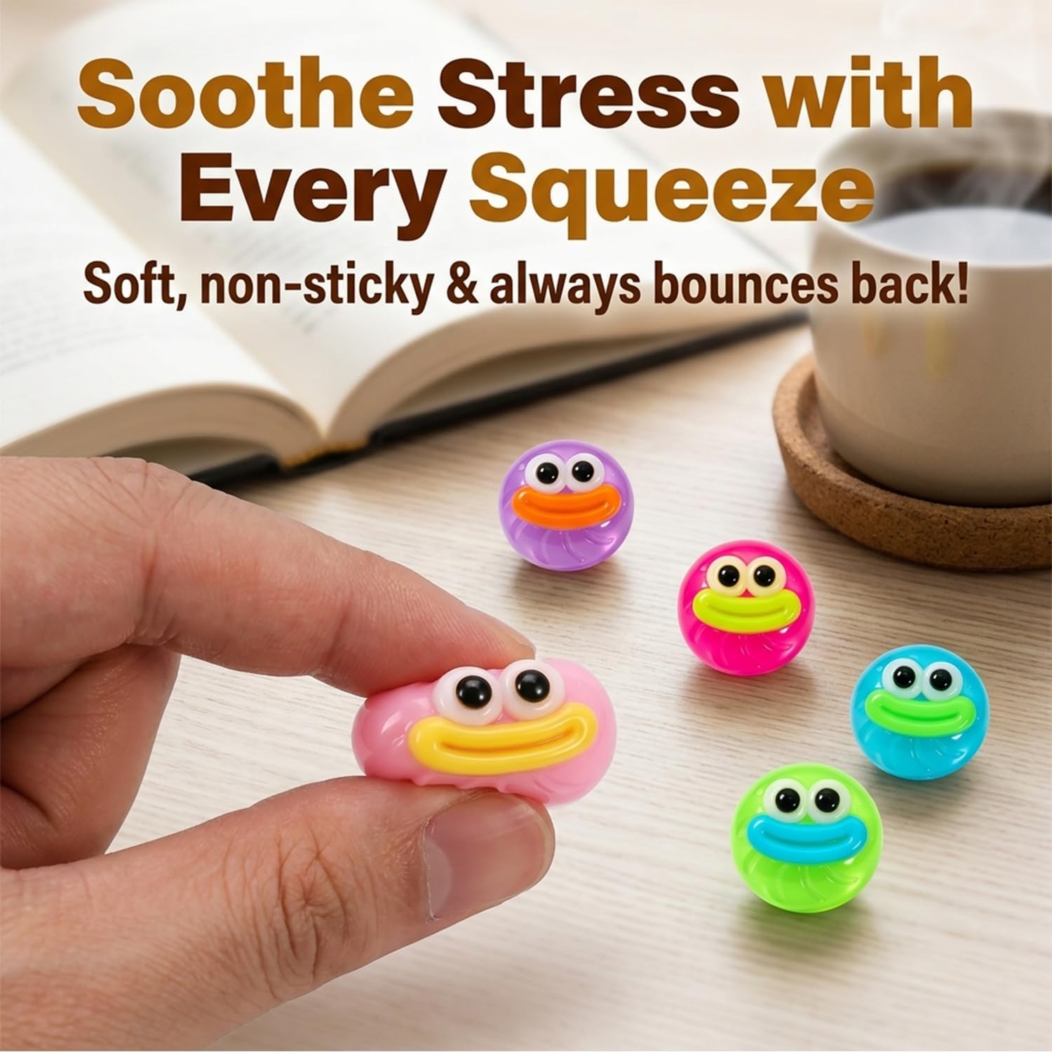 Detalle 2 de Mini Squishy Fidget Toys 24-Pack