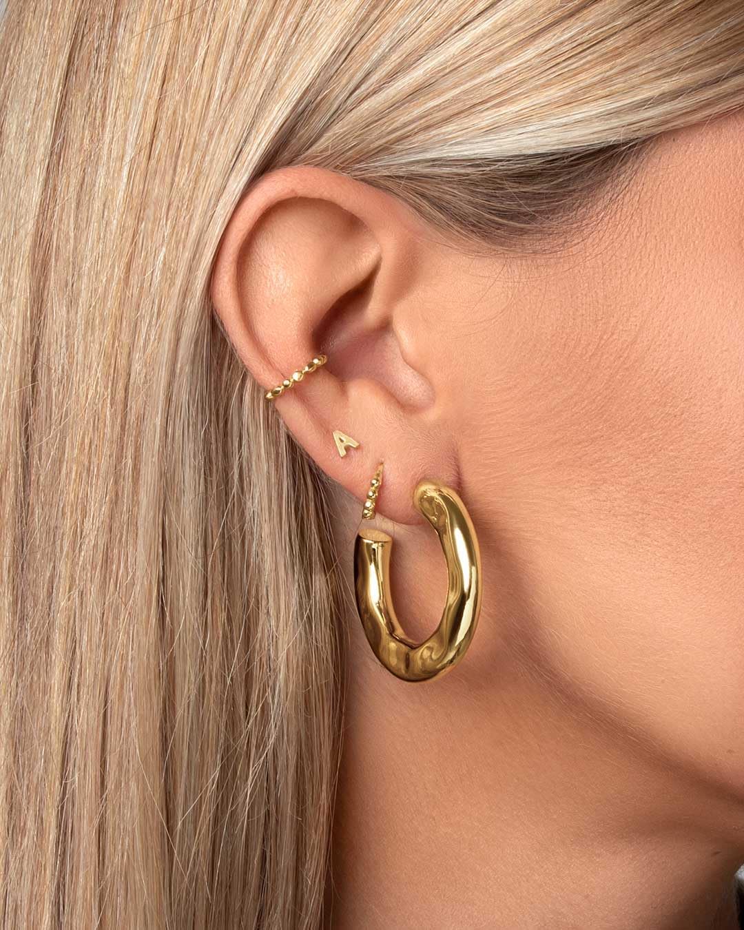Detalle de SINGULARU Pebbles XS boucle d'oreille seule Argent 925