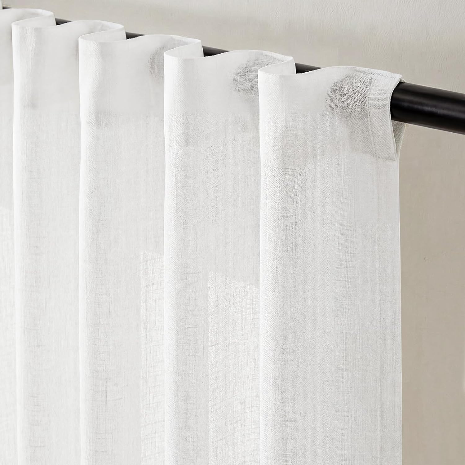 Thumbnail 6 de jinchan JINCHAN Curtains, 50 x 84-Inch Light-Filtering Linen-Blend Drapes