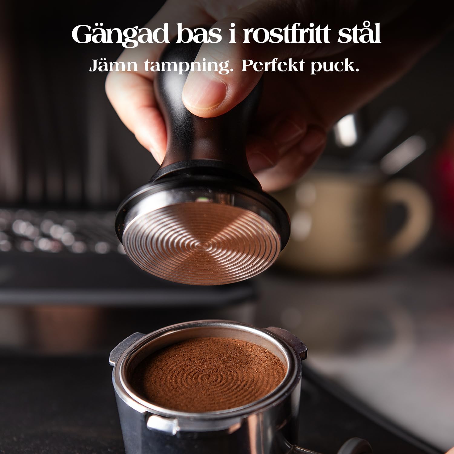 Detalle de troletoi 54 mm espressotillbehör, 7 delar med tamper och WDT-verktyg