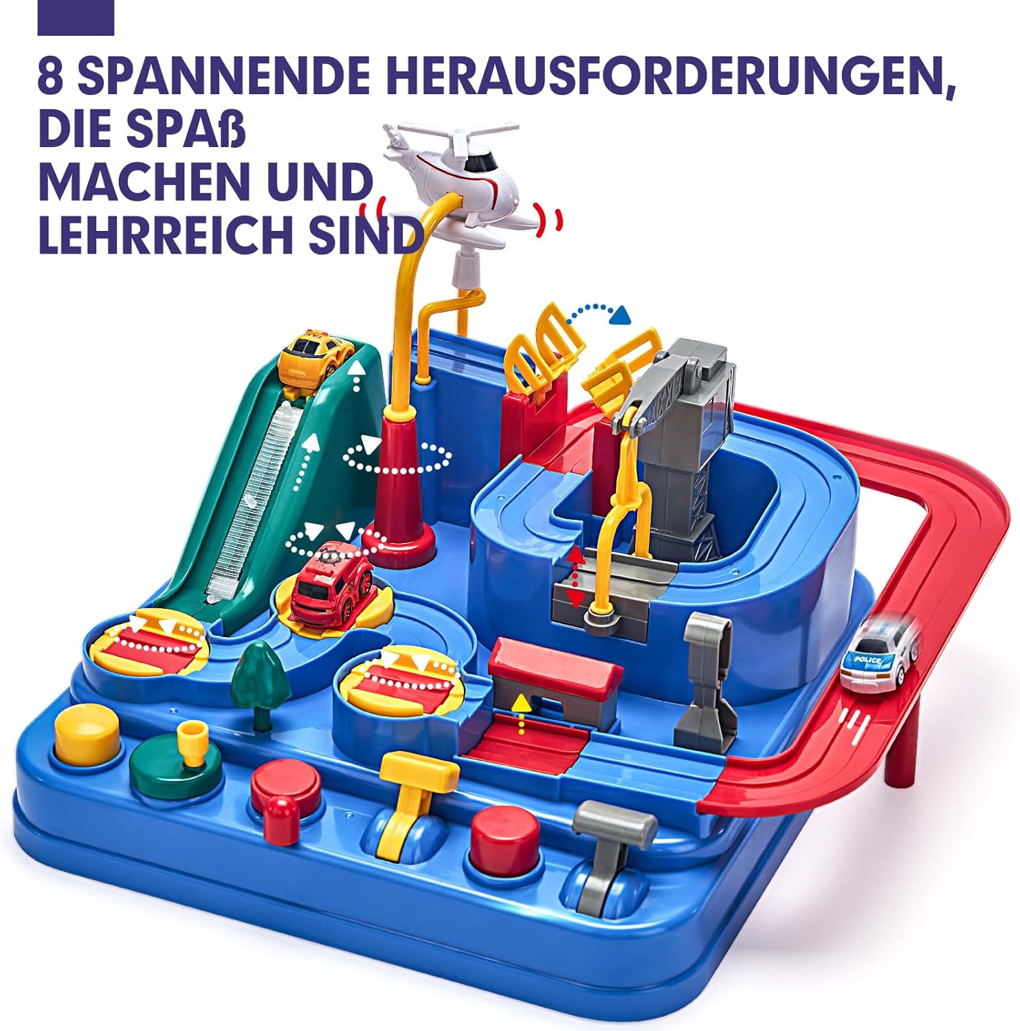 Thumbnail 1 de hahaland Auto Spielzeug ab 2 Jahren – Montessori Motorik Spielzeugauto