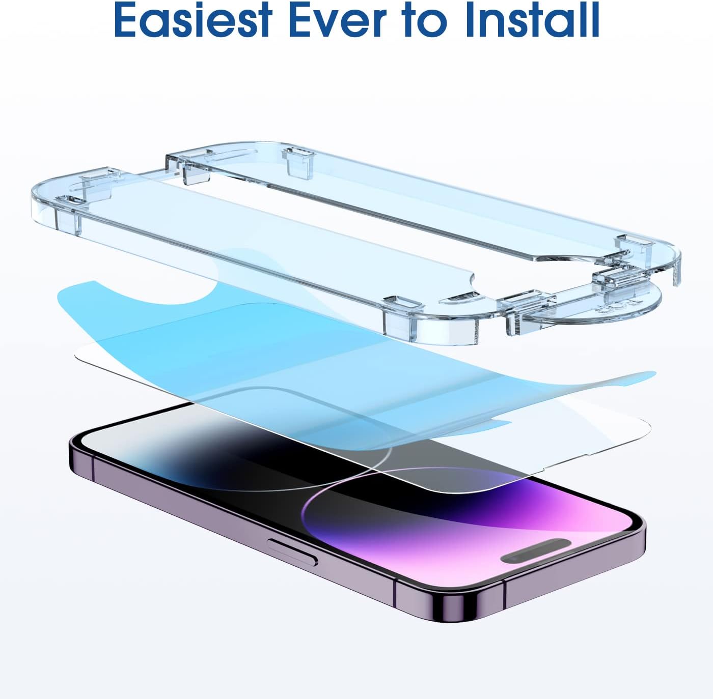 Detalle de amFilm OneTouch Tempered Glass for iPhone 14 Pro 6.1"