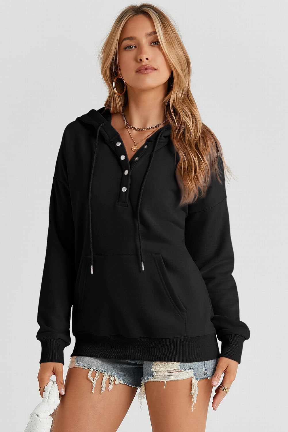 Detalle de Dokotoo Womens Hoodie 2025 V-neck