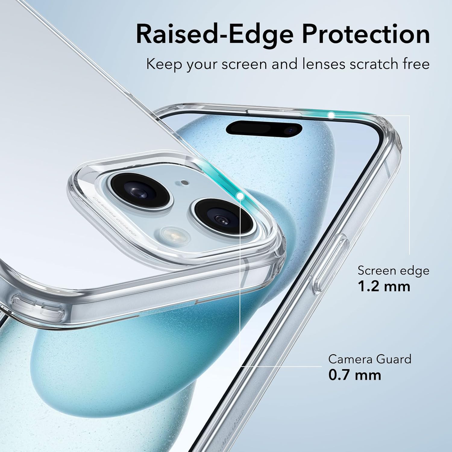 Thumbnail 4 de Coque ESR Transparente pour iPhone 15 – Fine et résistante aux chocs (Zero série)
