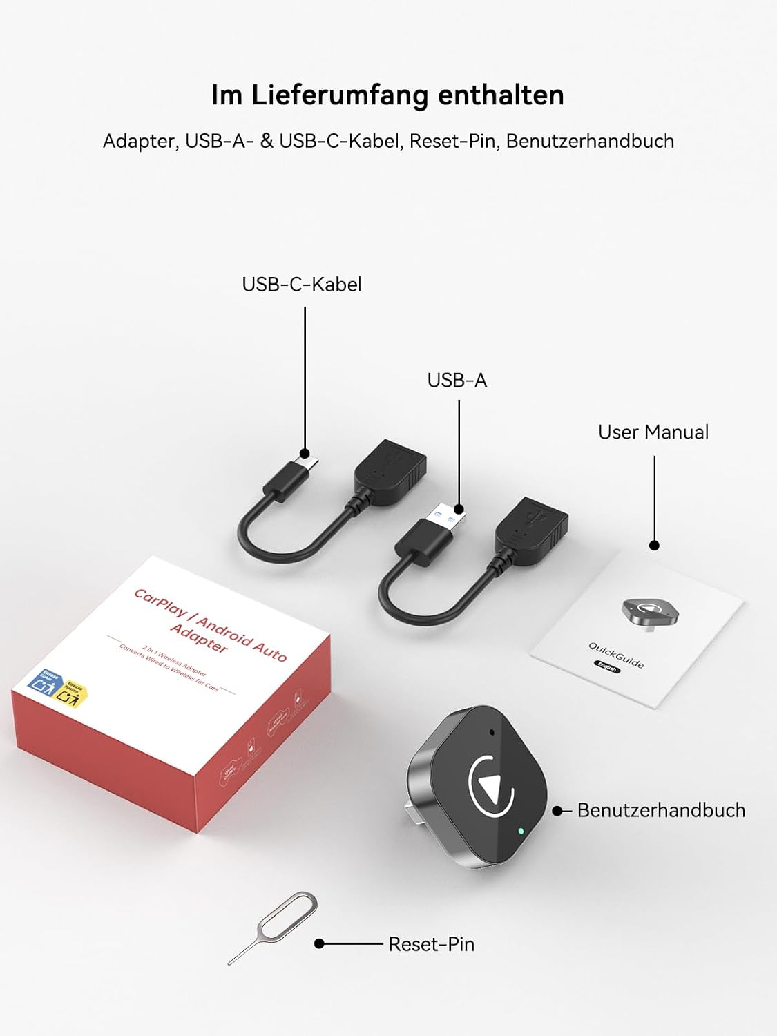 Thumbnail 6 de Spedal Adaptateur CarPlay/Android Auto Sans Fil 5GHz