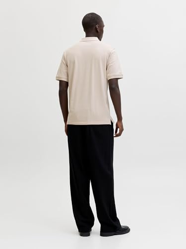 Detalle de JACK & JONES Jjebasic Polo SS Noos Moonbeam talla L: polo básico de manga corta para everyday look