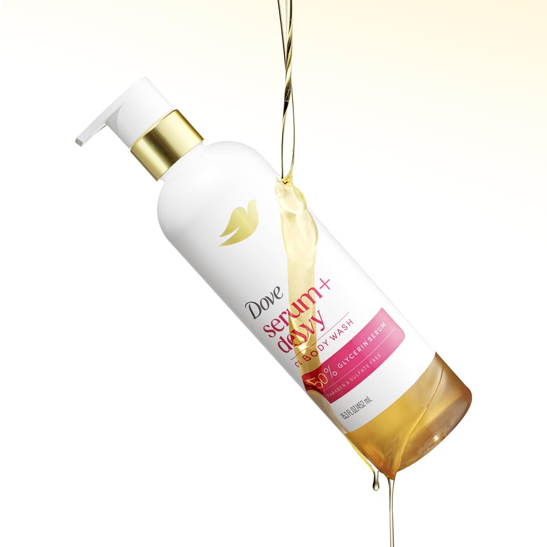 Detalle 2 de Dove 011111061682 Serum+ Dewy Shower Oil Body Wash, Coconut & Geranium