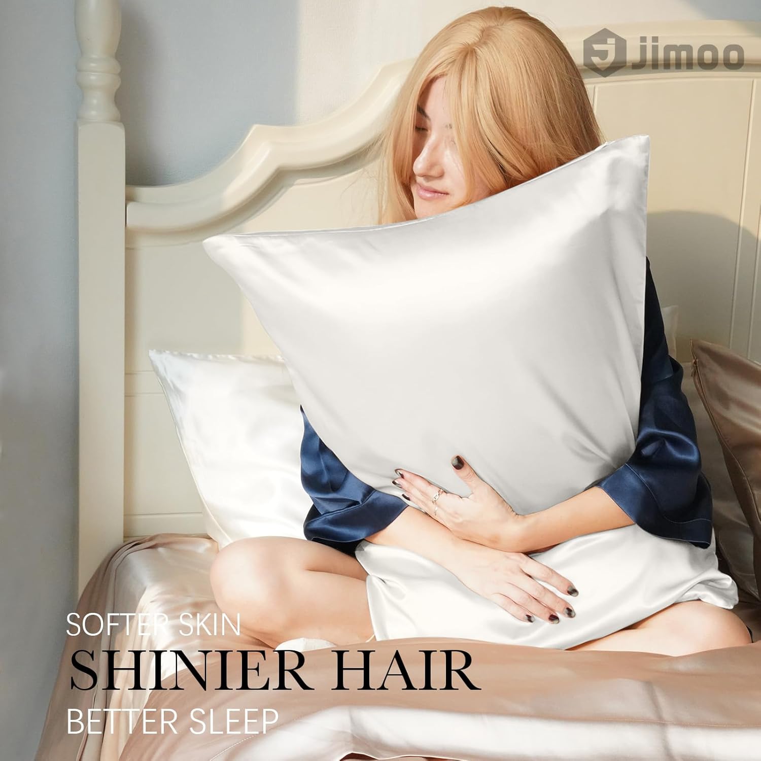 Thumbnail 1 de J JIMOO 22 Momme Mulberry Silk Pillowcase, 20×26 in