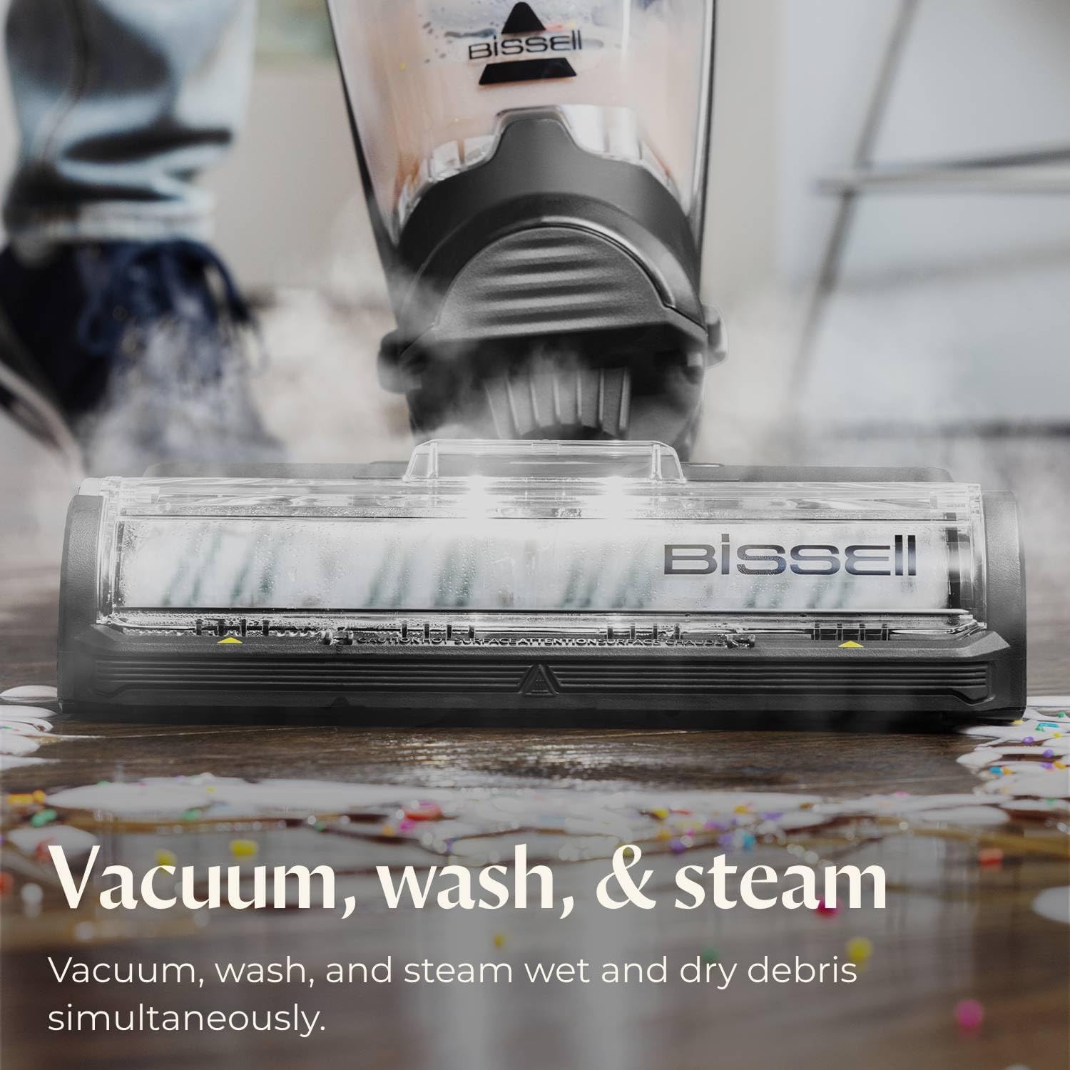 Detalle 2 de BISSELL CrossWave HydroSteam 3515G Wet Dry Vac 🧹