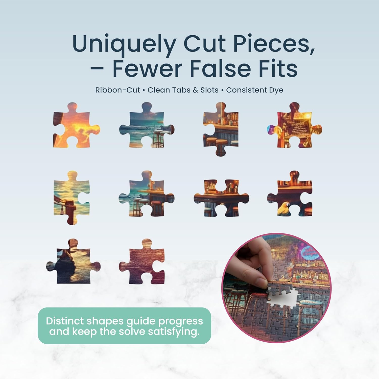 Detalle 1 de Prime Time Puzzles 1000 Piece Jigsaw Puzzle