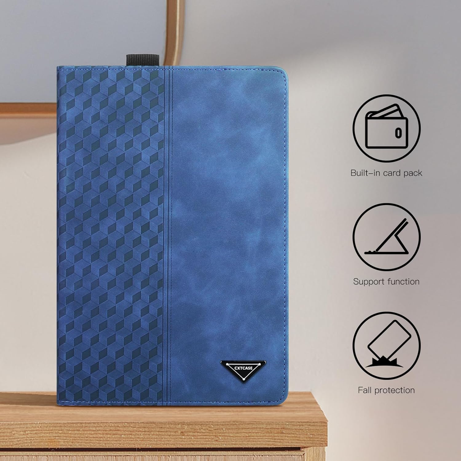 Thumbnail 6 de CXTCASE Hülle für Xiaomi Pad 7 / Pad 7 Pro 11.2" (2024) – Multi-Winkel Folio Flip Smart Cover in Blau