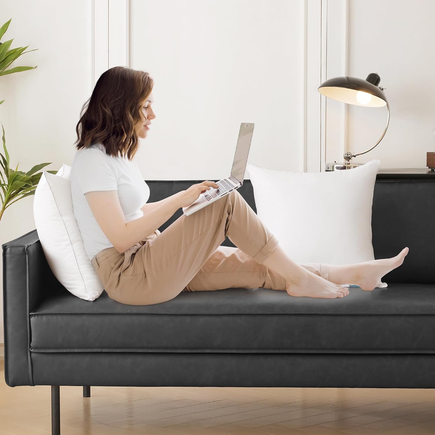 Thumbnail 6 de Oubonun 30 x 30 Pillow Inserts 2-Pack ๐