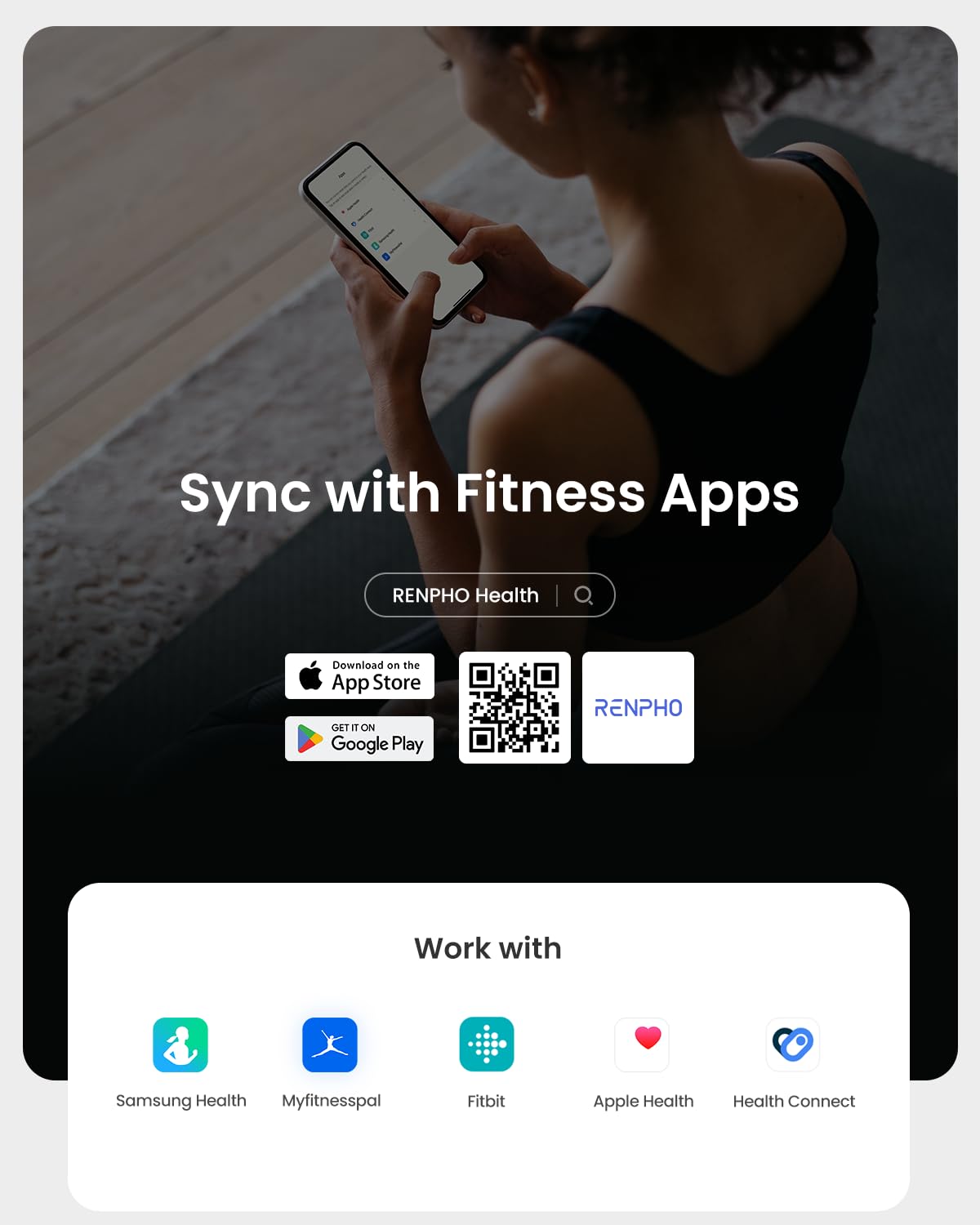 Thumbnail 6 de RENPHO smart body weight scales with VA