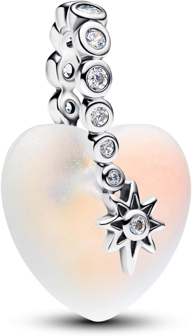 Detalle 2 de Pandora Sternschnuppe & Herz Charm-Anhänger 794143C01 – 925-Sterling