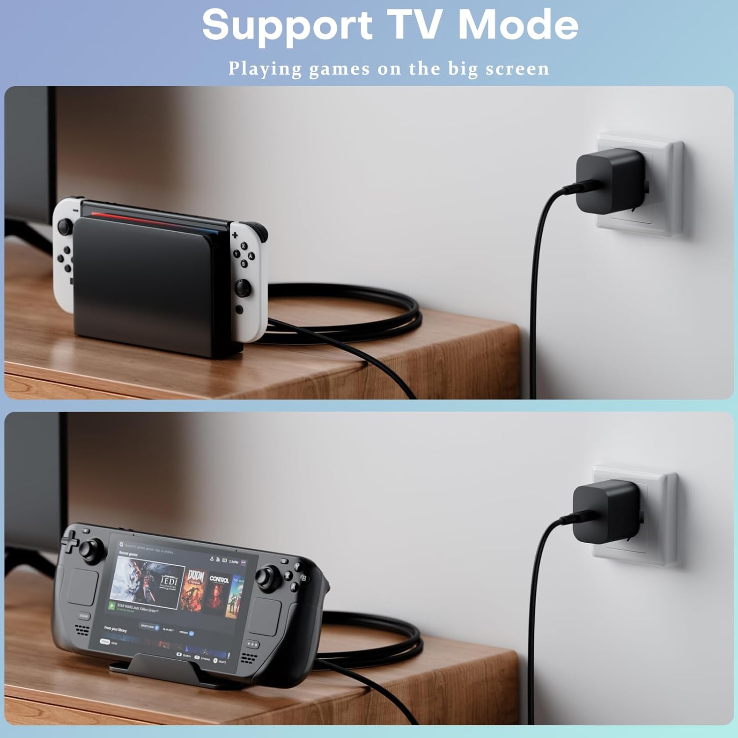 Thumbnail 6 de TYW 60W Fast Charging AC Adapter for Nintendo Switch 2 with 2m USB-C Cable