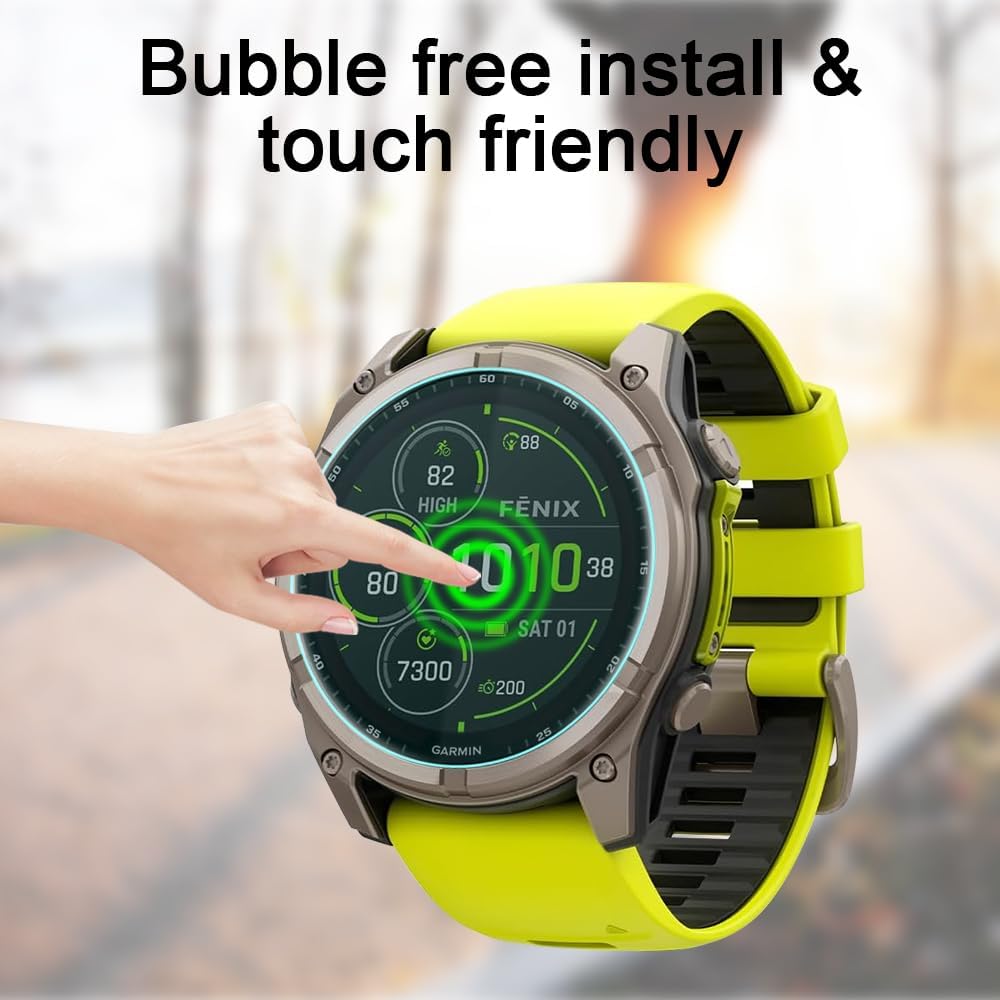 Detalle de Maxhood 3Pack Screen Protector for Garmin Fenix 8 51mm Amoled/Solar