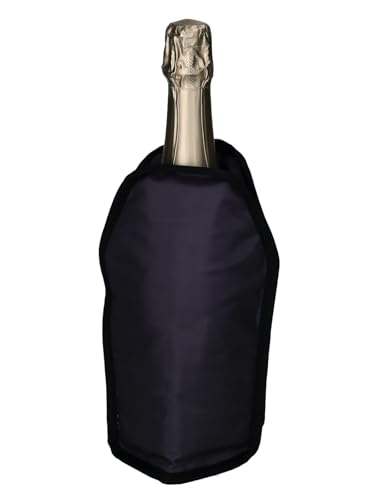 Detalle de Giftcompany Froid Kühlmanschette Winery schwarz 23,5 cm – Kühlmanschette aus Satin und Gel