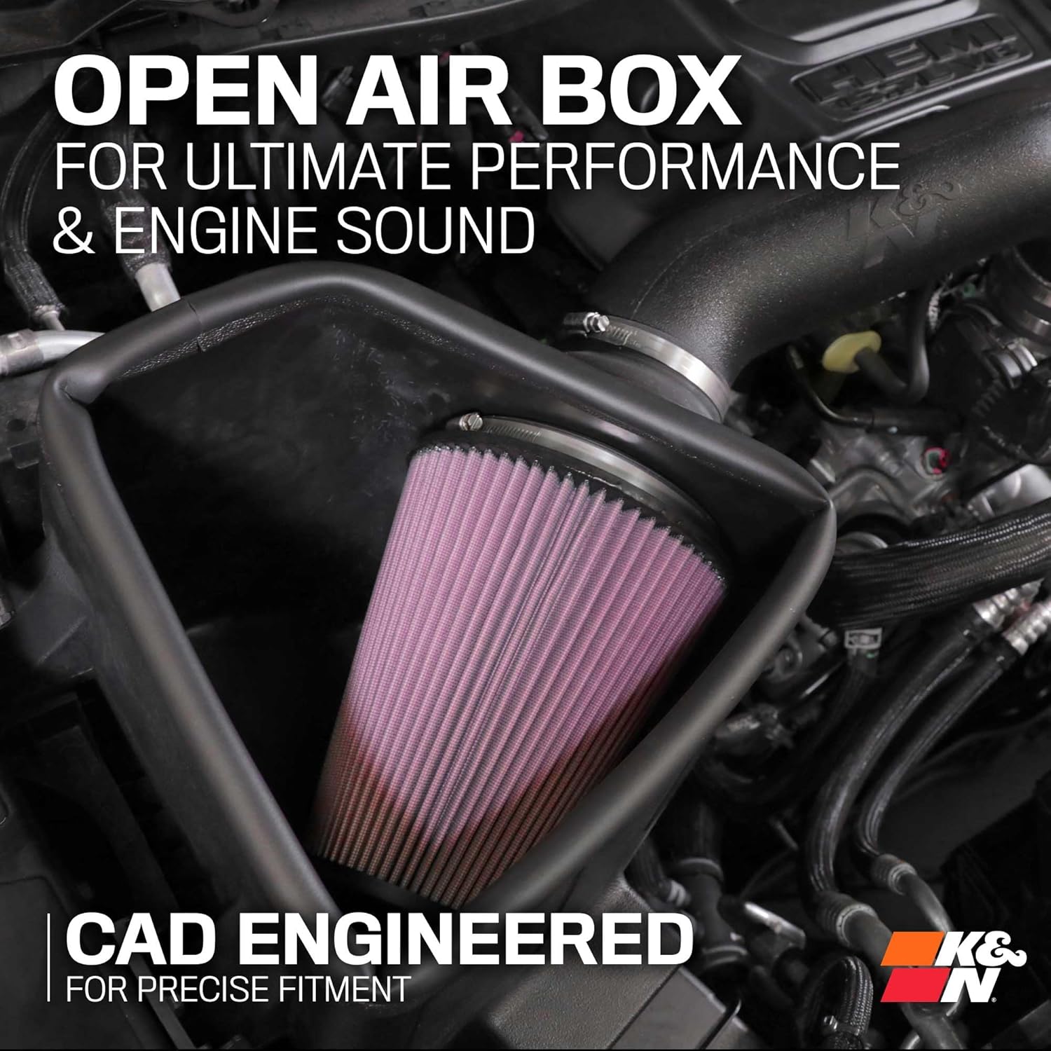 Thumbnail 5 de K&N Aircharger Kit per Dodge Ram 1500 5.7L V8 2019-2024 (63-1578)