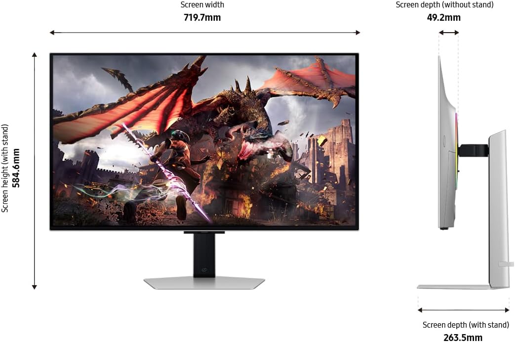Detalle de Samsung Odyssey Gaming OLED G8 32" 4K