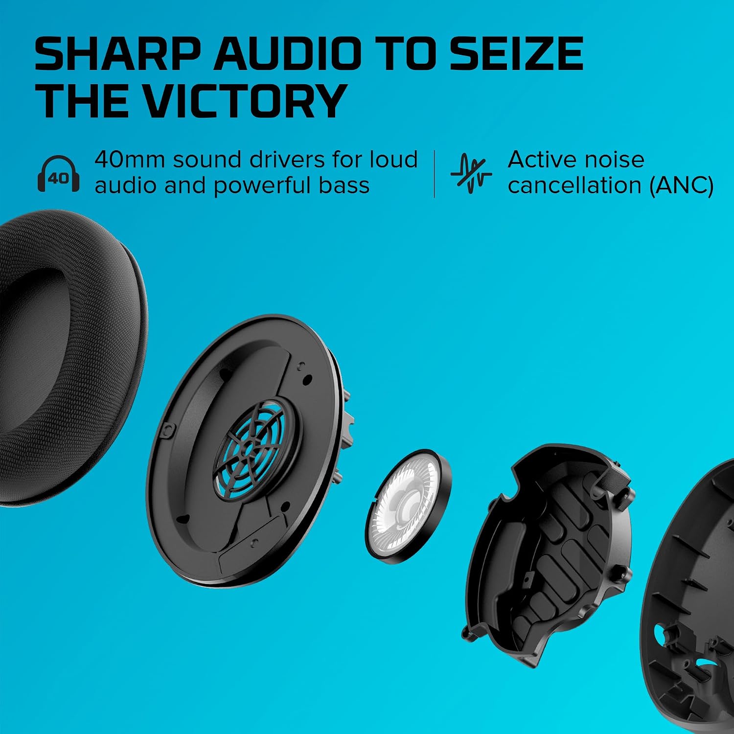 Detalle de HyperX gaming headset Cloud Stinger 2 Core