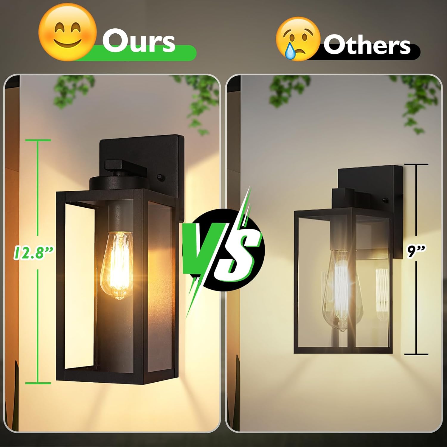Thumbnail 1 de Outdoor Wall Light Fixtures 2-Pack 🏮