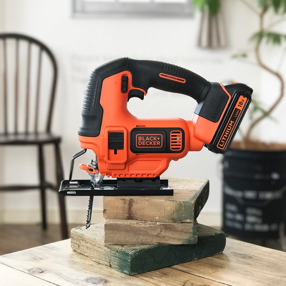 Thumbnail 5 de BLACK+DECKER BDCJS18 コードレスオービタルジグソー 18V ワンタッチ交換・最大45°角度調節