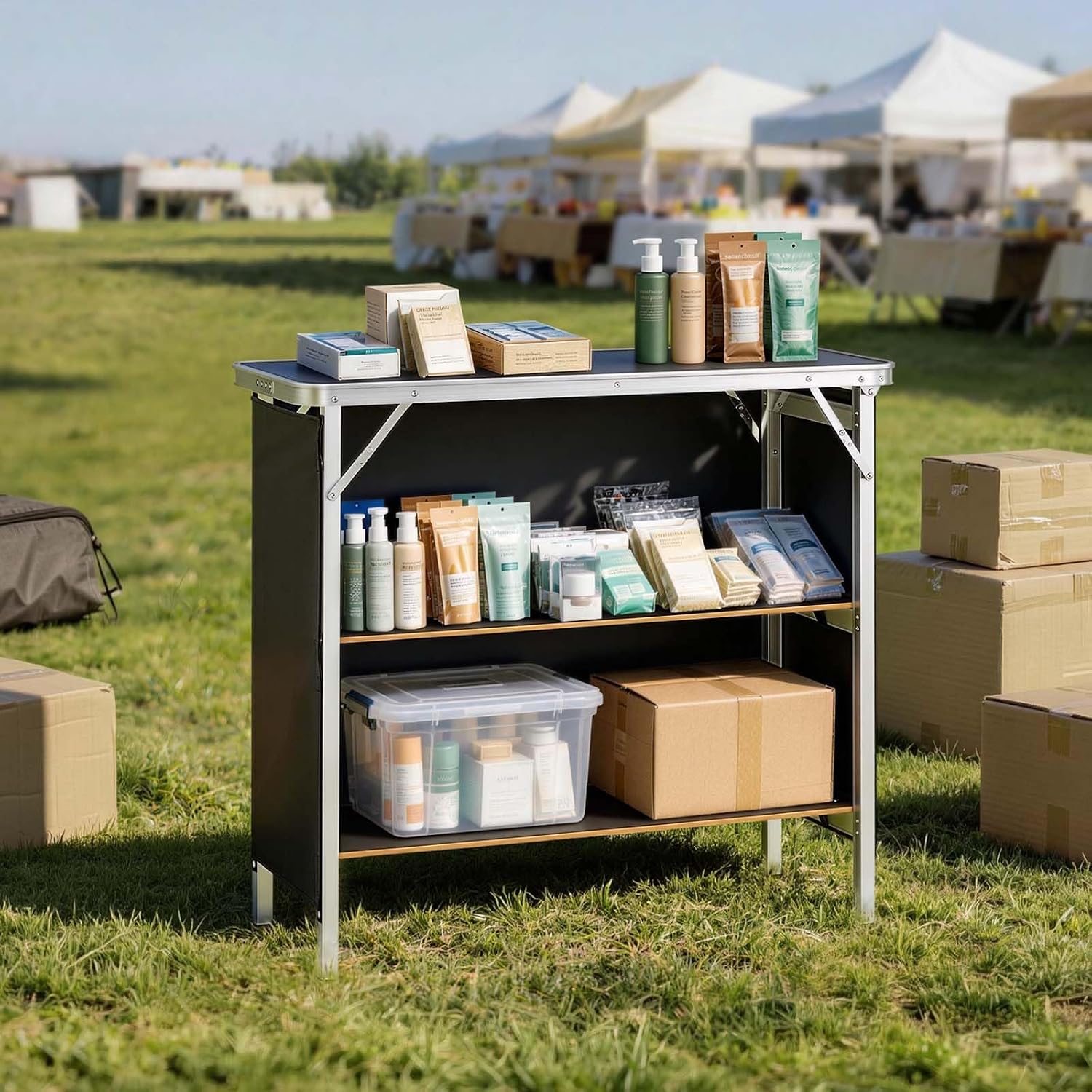Detalle 2 de VEVOR Folding Bar Table, 38.6 x 15.2 x 34.3 in