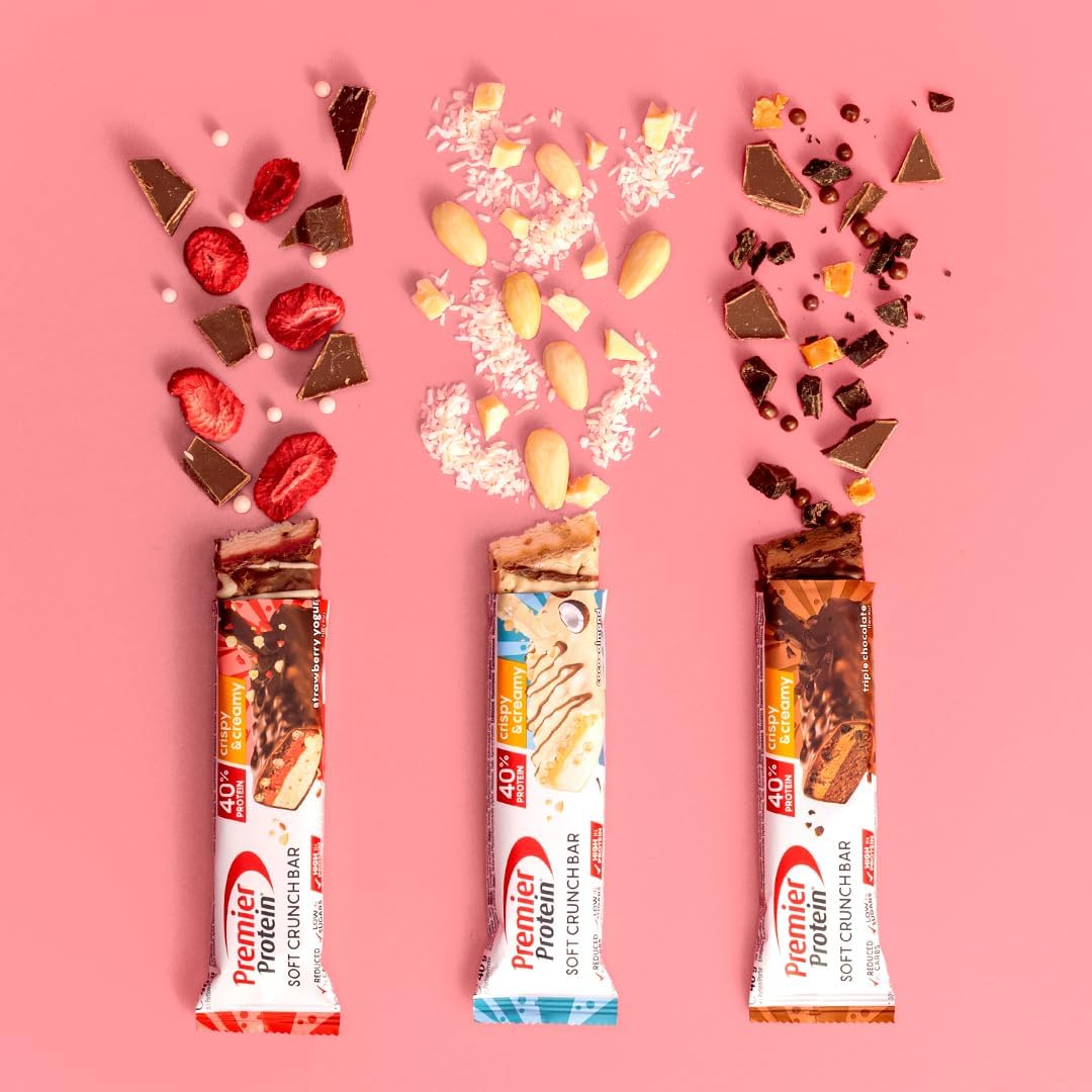 Thumbnail 2 de Premier Protein Bar de Yogur y Fresa 🍓, 12x40g, Bajo Azúcar