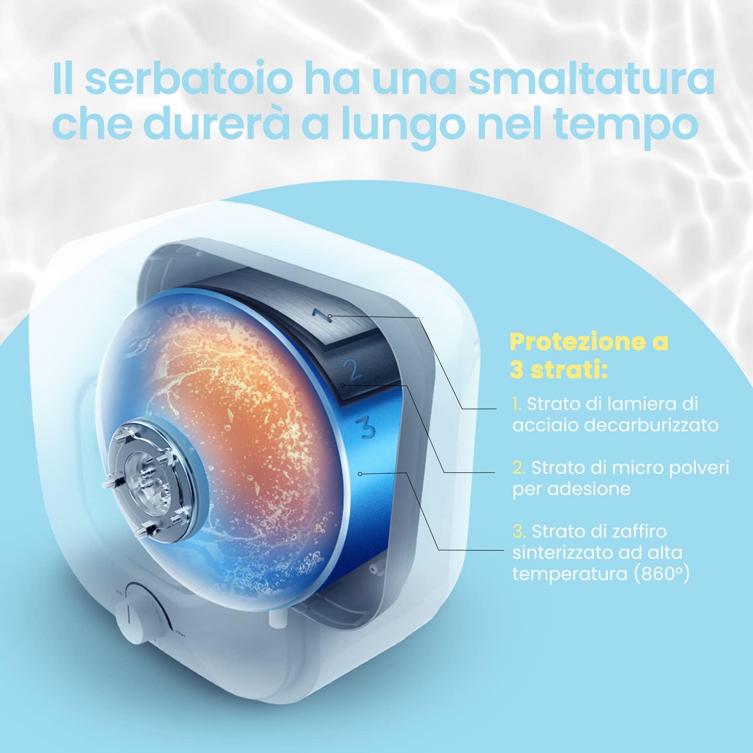 Detalle de COMFEE’ Scaldabagno Elettrico 15 litri D15-15VEU sottolavello con vano contenitore