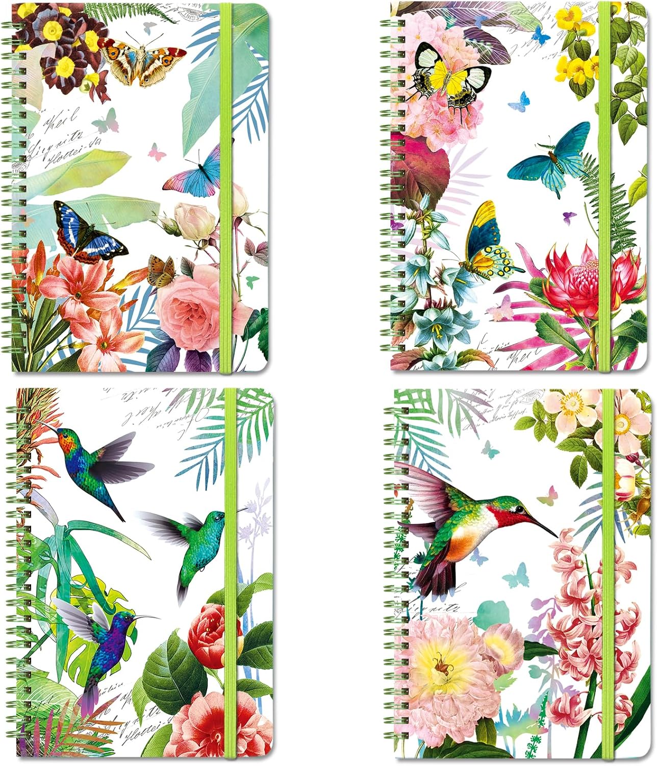 Detalle 2 de DWIYITTN A5 Spiral Notebooks, 4-Pack Hardcover Journals with Lined Pages