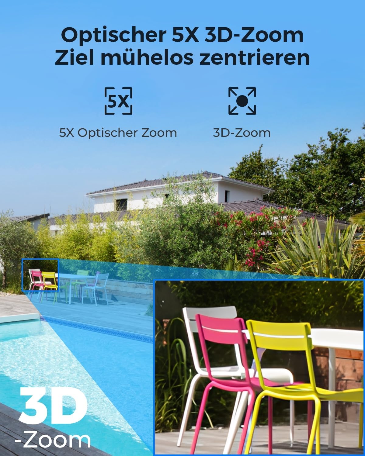 Detalle 2 de Reolink RLC-823S1 8MP PTZ Überwachungskamera