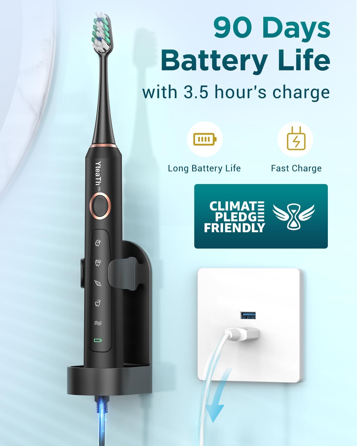 Detalle 2 de Sonic Electric Toothbrush 8 heads 🪥
