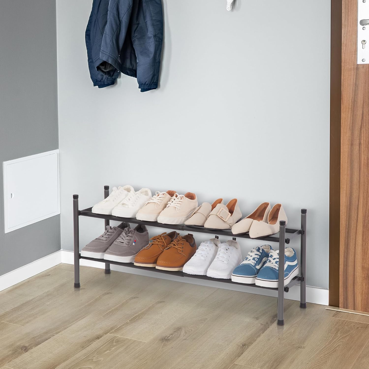 Thumbnail 6 de Storage Maniac 8-Pair Shoe Rack 🚪