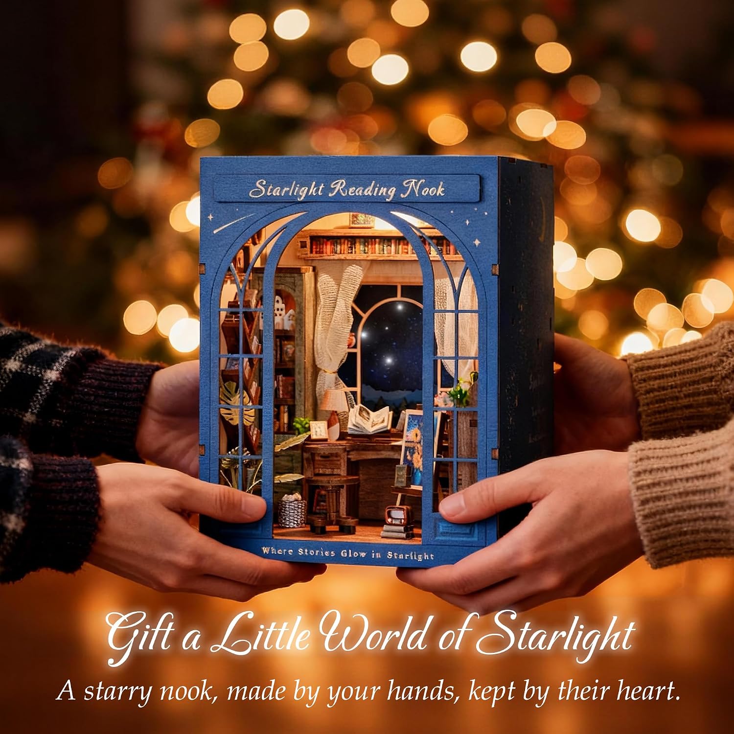 Thumbnail 6 de Dolphin Island DIY Book Nook Kit: Starlight Reading Nook (3D Wooden Puzzle)