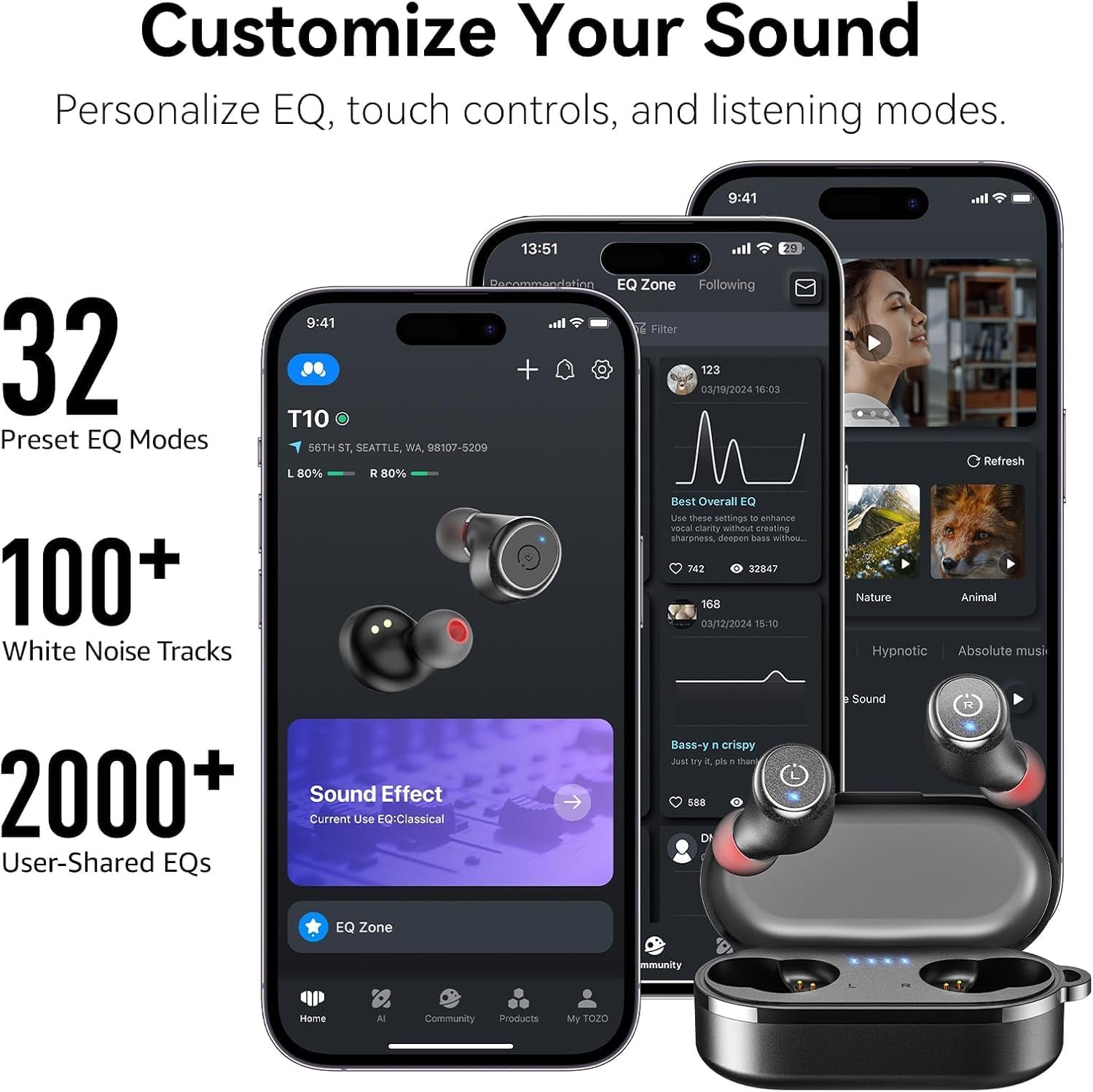 Thumbnail 5 de TOZO Wireless Earbuds T10
