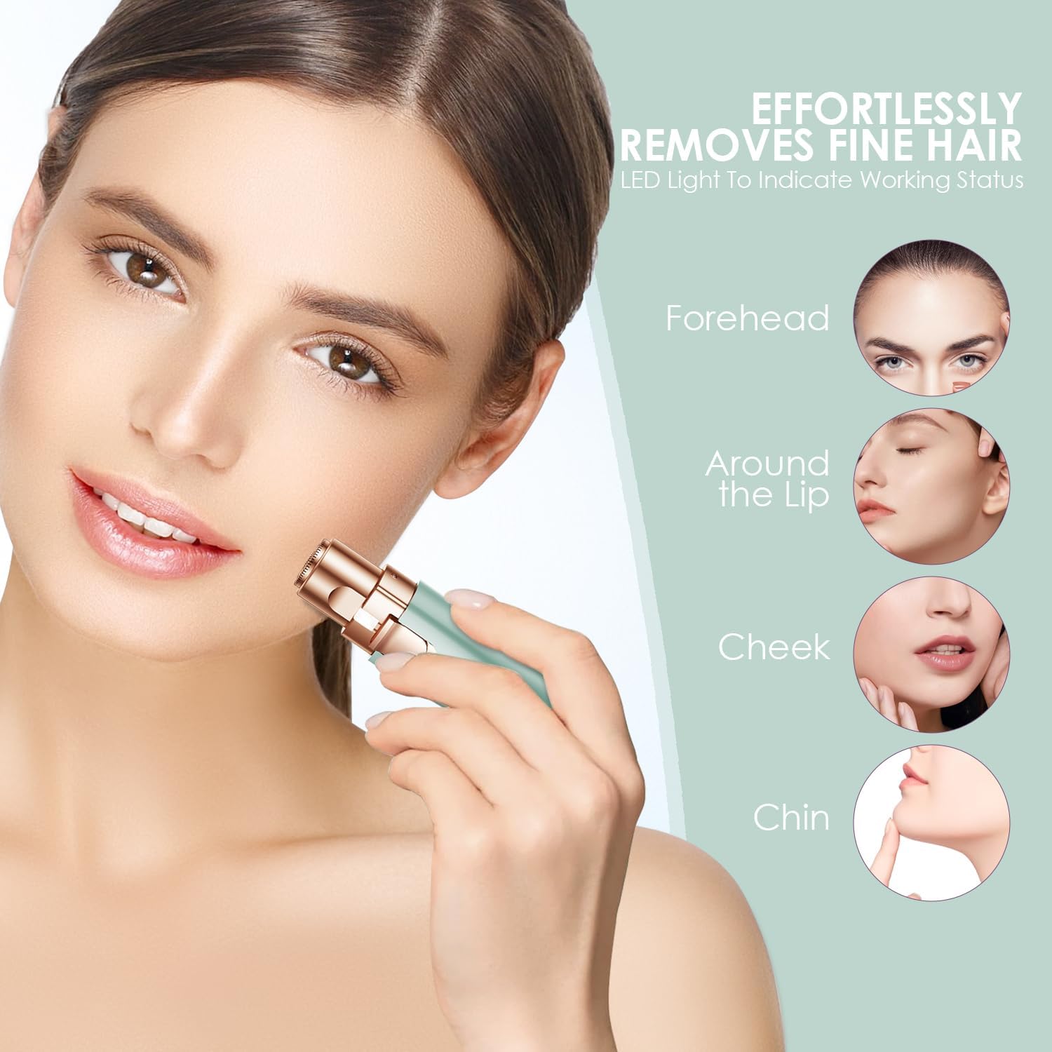 Thumbnail 2 de VG VOGCREST Eyebrow Facial Trimmer 2-in-1 Rechargeable 🔌🪒