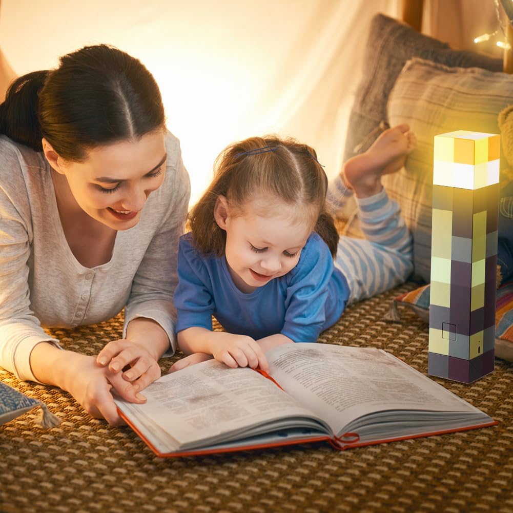 Thumbnail 5 de Lampada Miner Craft 28 cm ricaricabile USB LED gialla