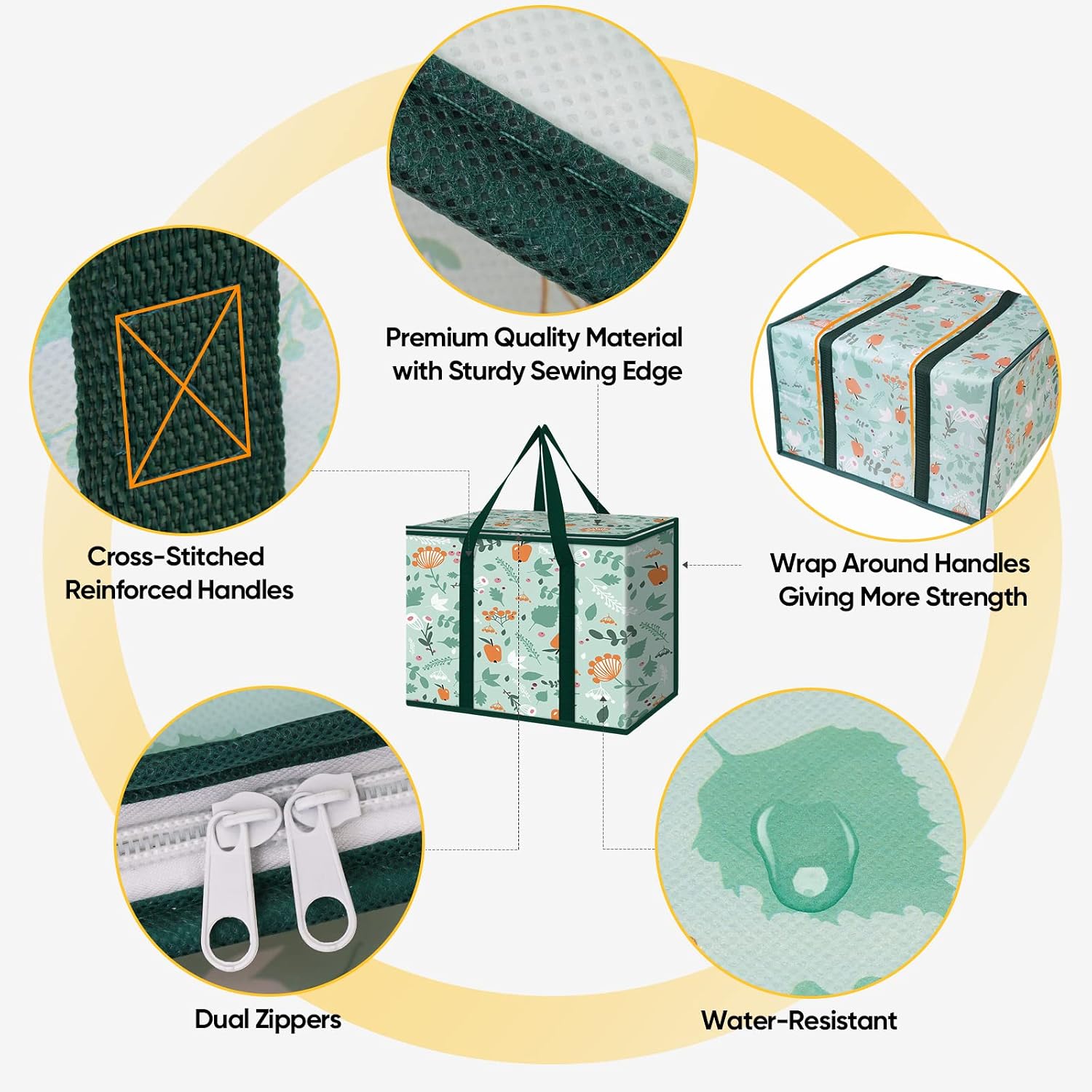 Thumbnail 2 de BALEINE 2Pk Insulated Reusable Grocery Bags