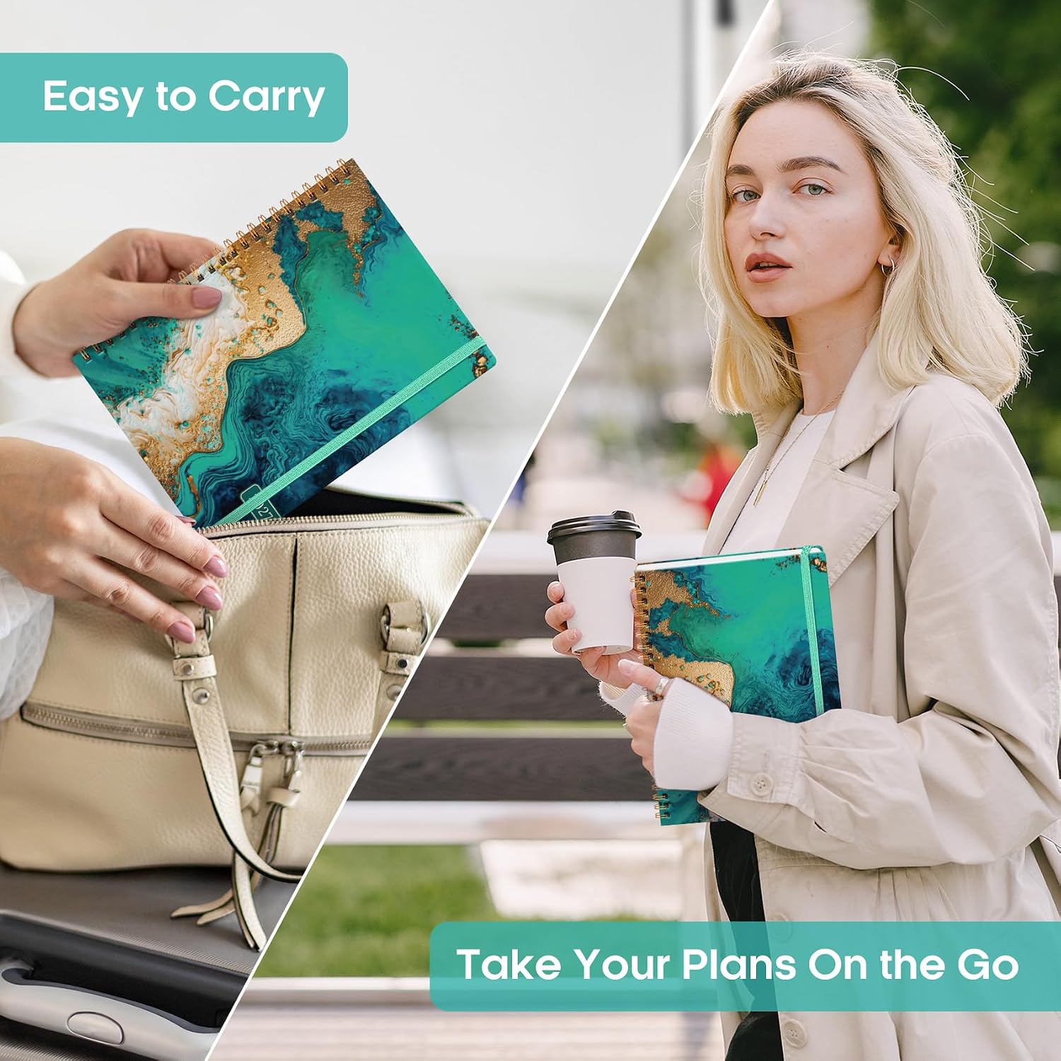 Thumbnail 6 de JEJEGO J003-2627F-A5-E 2027 Weekly and Monthly Planner, Hardcover, Spiral-Bound