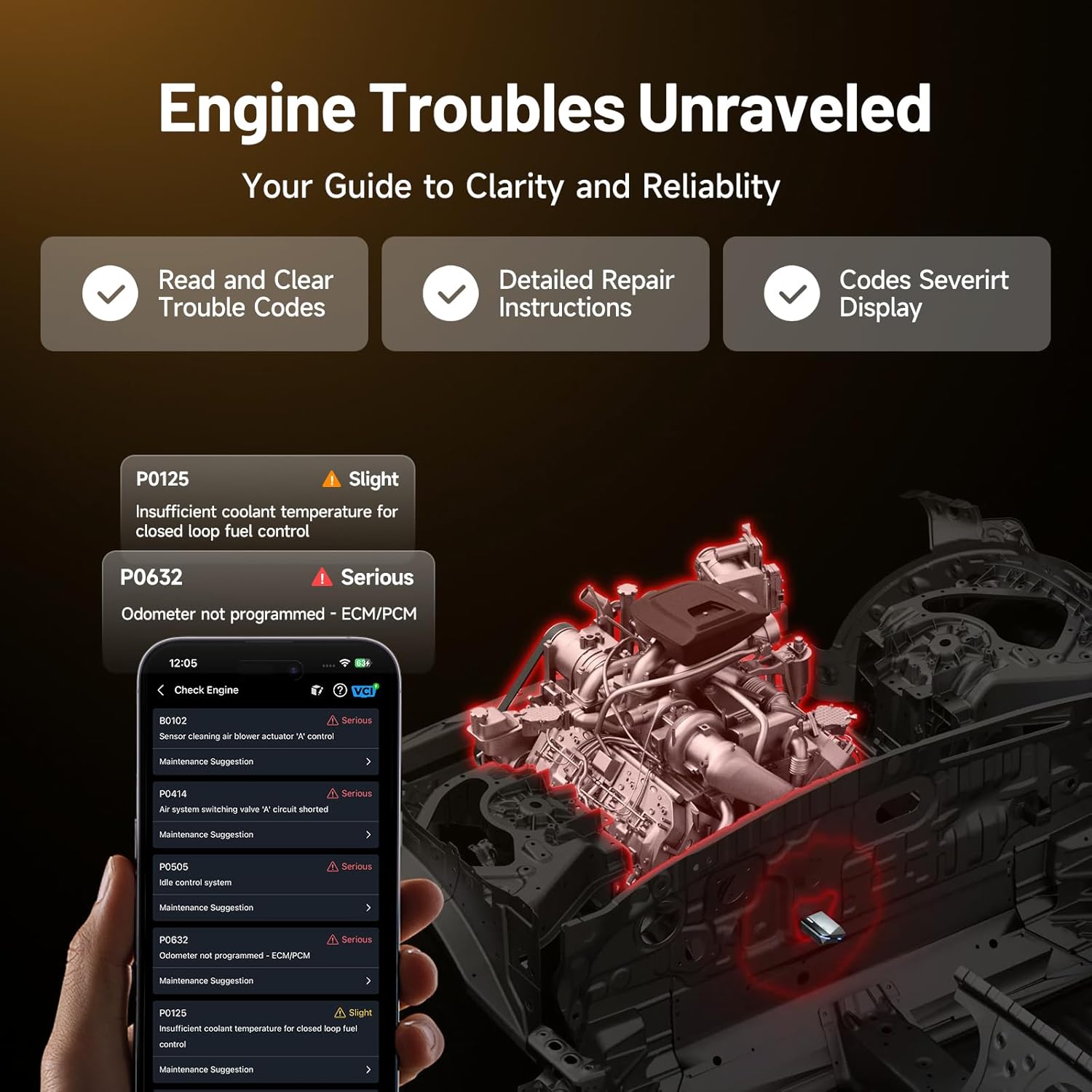 Thumbnail 3 de TOPDON Carpal-B : valise diagnostic OBD2 Bluetooth pour iOS et Android, 6 fonctions de remise à zéro