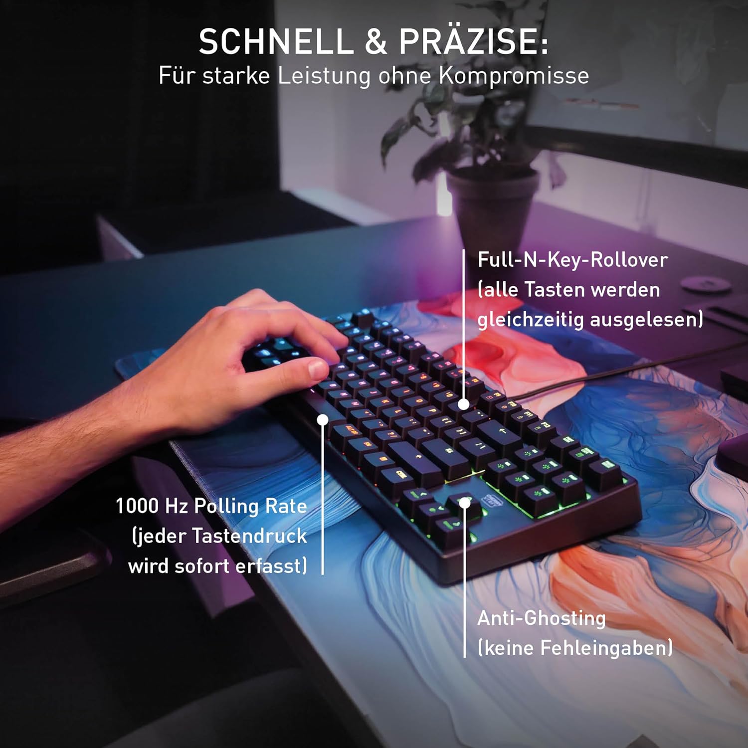 Thumbnail 5 de CHERRY XTRFY K4V2 TKL Gaming Tastatur 1000 Hz