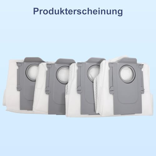 Detalle de Fishoney Staubbeutel – 15 Stück für Roborock QV/Qrevo, Saros und mehr (3,2 l, 13×12,5×20 cm)