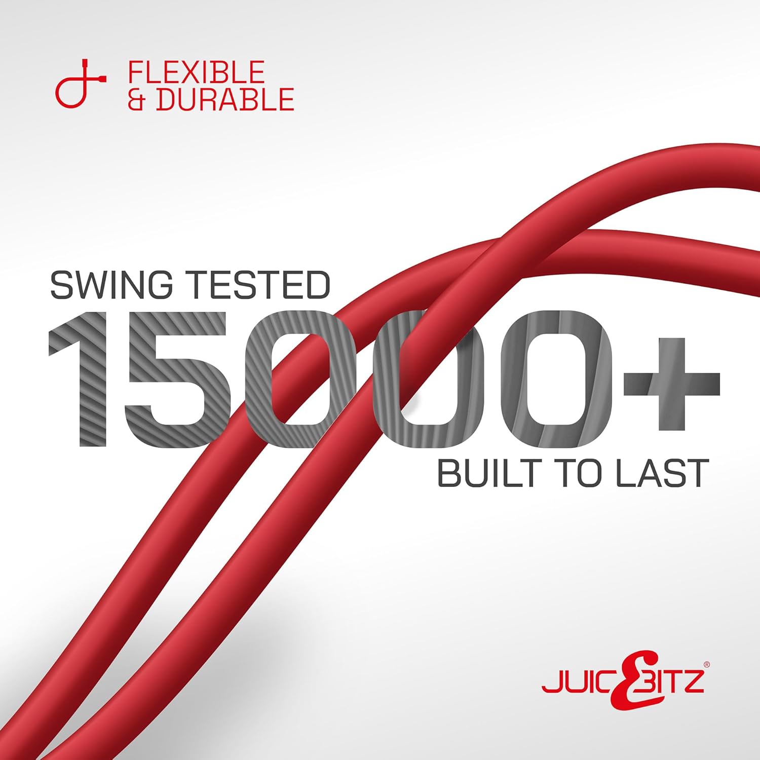 Thumbnail 3 de JuicEBitz USB A to USB C Cable 2m – Fast Charging & Data, Red