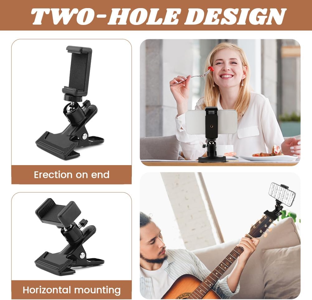 Detalle 1 de Guitar Phone Holder with 360° Rotation