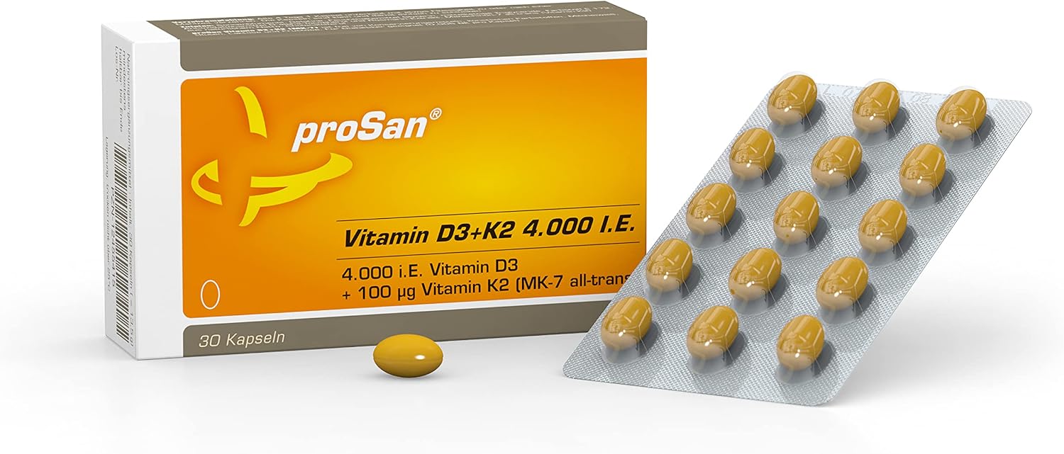 Detalle de proSan Vitamin D3+K2 4.000 IE Kapseln