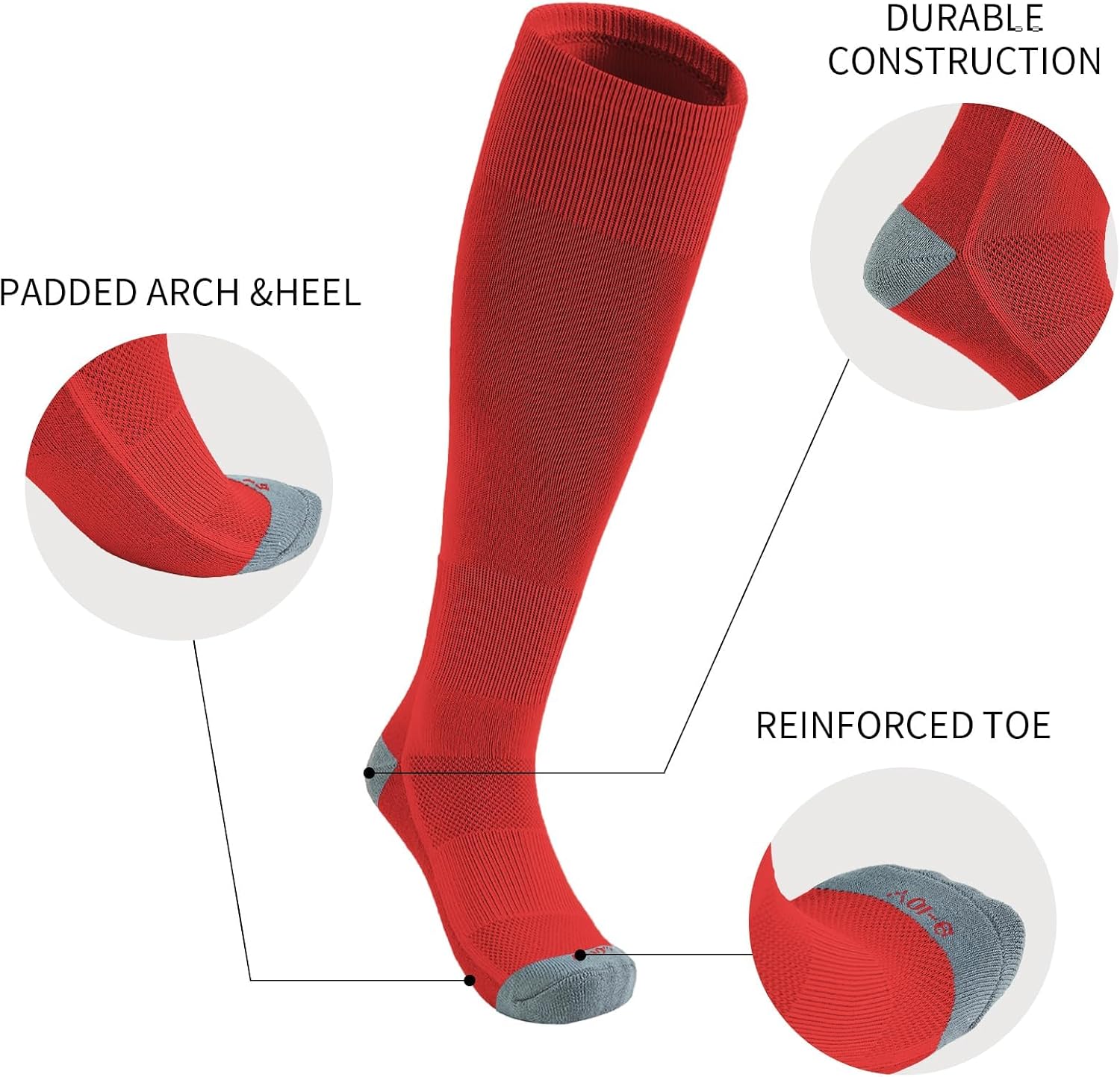 Detalle 1 de QBK 2-16Y Toddler Baseball Socks Belt Combo