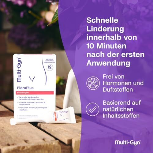 Detalle de Multi-Gyn FloraPlus mit Milchsäure bei Scheidenpilzsymptomen – 5 Einzeldosen