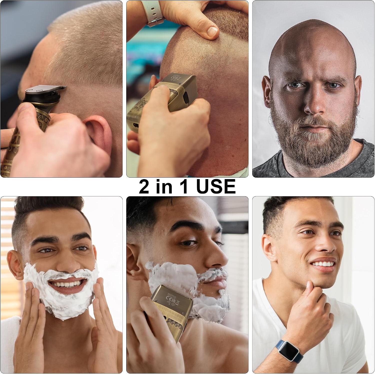 Thumbnail 6 de Scttomon T-Blade Trimmer Capelli & Rasoi Elettrici 2 in 1 per Uomini – Kit Cordless con Lama a Foglia