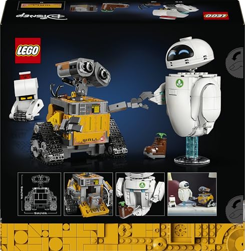 Thumbnail 10 de LEGO Disney Pixar WALL-E e EVE – Kit di Modellismo per Adulti da Esposizione (43279)